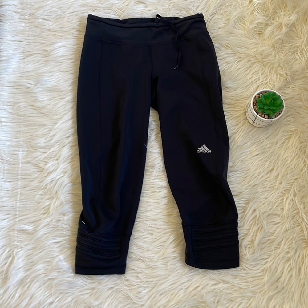 Adidas Climalite Crop Active Workout Legging Size S - Black